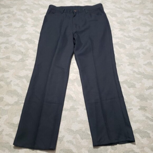 Vintage Maverick Pants Mens 35 Blue Made In USA Pockets - Picture 1 of 10